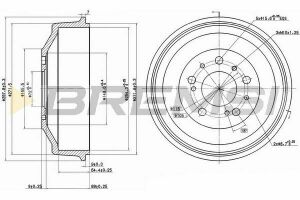 Тормозной барабан Jumper/Ducato/Boxer (1-1.5t) 94-