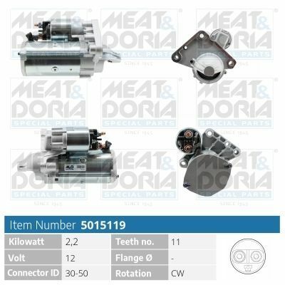 Стартер BERLINGO MULTISPACE (B9) 1.6 HDi 110 08-, C3 II (SC_) 1.6 HDi 115 12-, JUMPY II 2.0 и 07-16, PEUGEOT 2008 I 1.6 HDi 13-, OPEL COMBO E Tour DDIS CITROEN