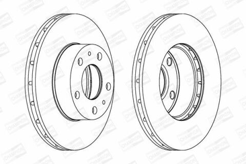 Диск гальмівний передній Ducato, Citroen Jumper, Peugeot 94-FIAT