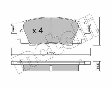 Колодки гальмівні (задні) Toyota Camry 17-/Rav4/Lexus ES/UX 18-/RX 15-