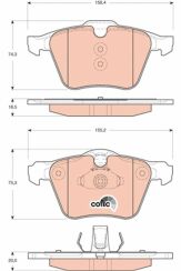 Гальмівні колодки пер. Ford Mondeo 07-15/Volvo S80 06-(ATE)