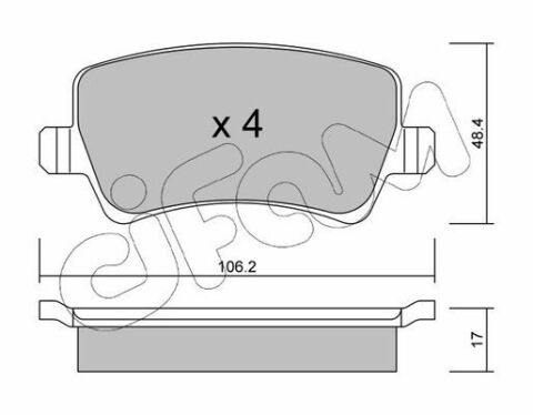 Гальмівні колодки зад. Ford Galaxy/S-Max 06-15 (TRW)