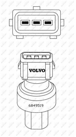 Датчик давления кондиционера Volvo 850/C30/C70/S40/S80/S90/V50/V70/XC60/XC70 1.5-4.4 91-18