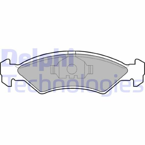 Колодки передні гальмівні FIESTA 17MM 8/83-89 FORD