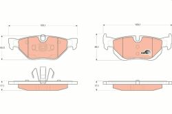 Тормозные колодки дисковые BMW 1/3 04- зад. Тормозные колодки дисковые BMW 1/3 04- зад.