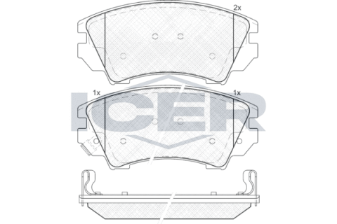 Колодки гальмівні (передні) Nissan Rogue 10-13/Opel Astra J 09-/Insignia 08-17/Zafira C 11-