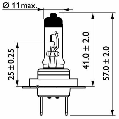 Лампочка H7 MasterDuty 24V 70W PX26d Blst. 1 pc.