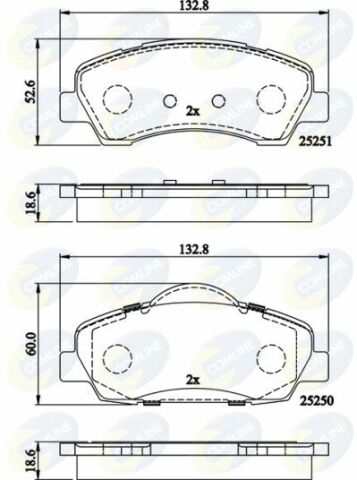 CBP02199 Comline - Гальмівні колодки до дисків