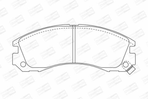 Гальмівні передні колодки Pajero 90-,L200/400, Galant, Lancer MITSUBISHI