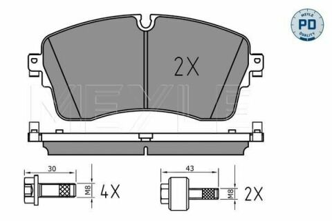 Колодки тормозные (передние) Land Rover Range Rover 2.0/2.2D 11-