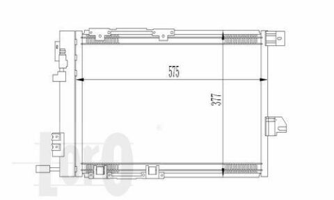 Радиатор кондиционера ASTRA G/ZAFIRA A 1.2 и 16V/1.6 GAS 98-