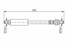 Шланг гальмівний задній EscortVII 95-FORD