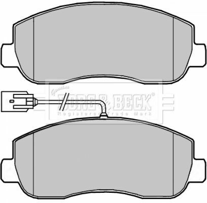 BBP2266 BORG & BECK - Тормозные колодки для дисков