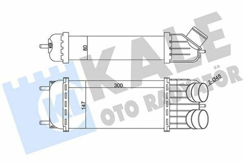 CITROEN Интеркулер C2/3, Peugeot 1007,207 1.6HDI 05-