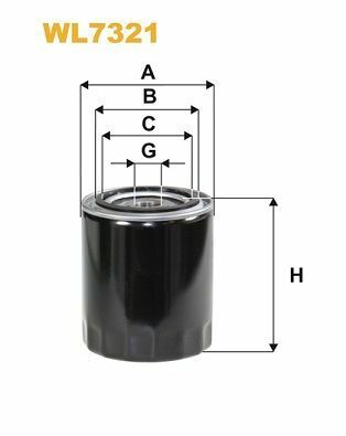 Фильтр масляный VW Passat/Audi A4/A6/A8 2.4-3.0 91-05 (h=113mm)