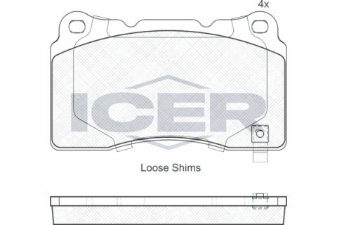 Колодки гальмівні (передні) Opel Insignia 08-17/Astra J/Tesla S/X/VW Golf VII 12-/Renault Megane 17