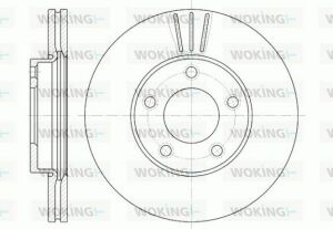 Гальмівний диск перед. Mazda 5/3/Axela/Premacy (05-21)