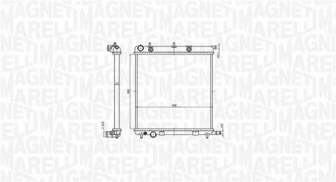 MAGNETI MARELLI Радиатор CITROEN C3 PEUGEOT 207 [350213819000]