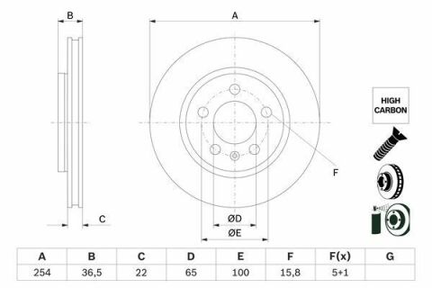 Диск тормозной задний POLO V 1.0-2.0 09- VW