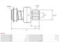 Бендикс стартера Honda Accord III 2.0 85-89 (z=8), фото 4 - інтерент-магазин Auto-Mechanic