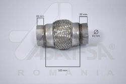 Гофра глушника 55*100 RENAULT