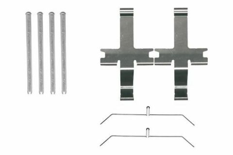 Комплект передній гальмівний колодок HILUX VII 2.5 D-4D 4WD 07-15, LAND CRUISER 80 4.2 TD 90-97, LAND CRUISER 90 3.4 i 24V 96-02 TOYOTA