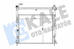 KALE RENAULT Радіатор охолодження Kangoo,DB Citan 1.2/1.5dCi 08-