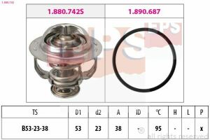 EPS VW Термостат (Made in Italy!) з прокладкою Golf VI,VII,Passat,Polo,Skoda,Audi 1.4/2.0TSI/TFSI 07-