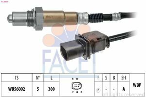 Ламбда-зонд (5 конт./300 мм) Berlingo 1.6VTi 09-/207 1.4/1.6 07-