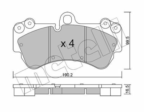 Колодки тормозные (передние) Porsche Cayenne/VW Touareg 02-10