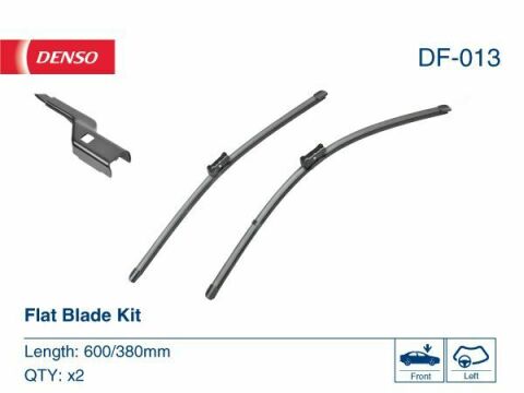 Комплект щеток стеклоочистителя бескаркасных Denso Flat 600/380