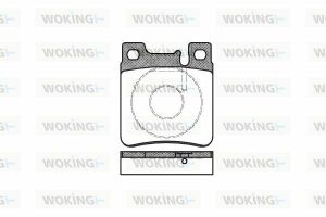 Тормозные колодки пер. W202/210 (ATE)/211 4Matic