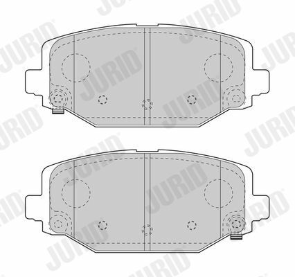 JURID FIAT Тормозные колодки задн.Freemont ,Dodge Caravan,Chrysler Grand Voyager 2.0/3.608-