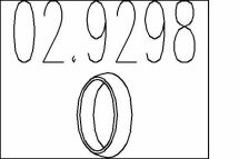 Монтажне кільце вихлопної системи (D (внутр.) - 45 мм; D (наружн.) - 59 мм; Висота - 13 мм)
