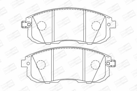 Тормозные колодки передние Tiida 04-,Juke 14-,Maxima QX NISSAN