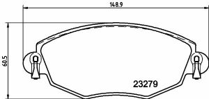 Гальмівні колодки перед. Mondeo III/Jaguar X-TYPE 00- (Bosch)