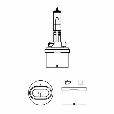 Лампа H27W/1 12V 27W PG13