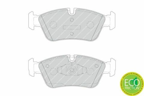 Тормозные колодки перед. BMW 3(E90)/1(E81) 04-13 (ATE) (149,5x57,5x17,8)