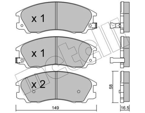 Колодки гальмівні Hyundai Terracan 01-06