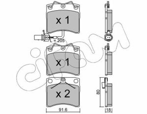 Тормозные колодки передние T4 90- VW