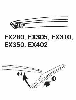 TRICO ExactFit Rear Щетка стеклоочистителя задняя OEM (300мм)