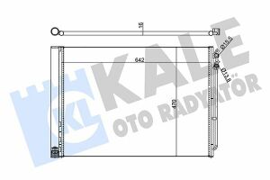 KALE BMW Радіатор кондиціонера 5 F10,6,7 F01