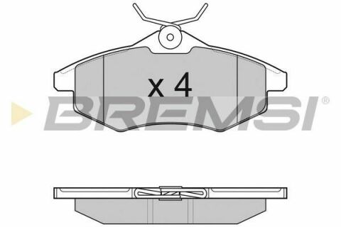 Гальмівні колодки пер. Citroen C2/C3 02- (TRW) (122,5x53x19)