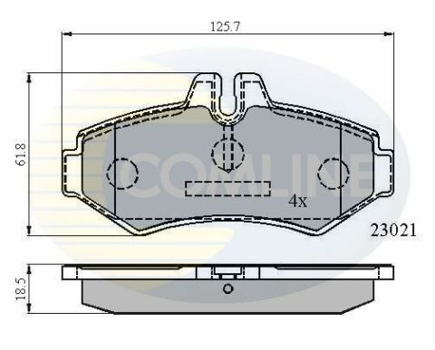 CBP0914 Comline - Тормозные колодки для дисков