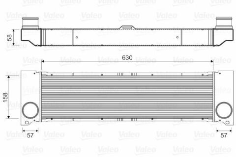 Радиатор интеркулера MB Vito/Viano 2.2/3.0 CDI 03-