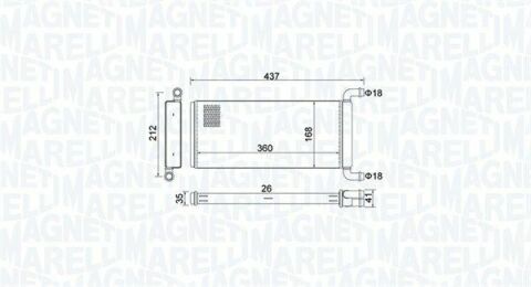 Радиатор отопления sprinter 06-,vw crafter 06-