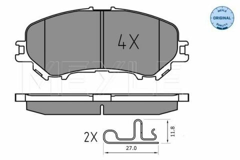 Колодки тормозные (передние) Nissan Qashqai II/X-Trail/Renault Kadjar 13-