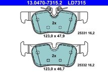 Колодки гальмівні (задні) BMW 2 (F44/46)/ i3 (I01)X1 (F48)/X2 (F39)/ Mini Clubman (F54) 13- ATE Ceramic