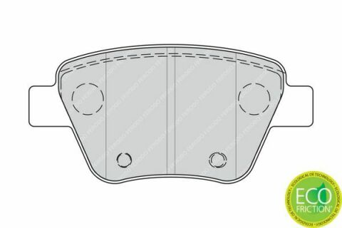 Колодки гальмівні (задні) VW Caddy 10- Колодки гальмівні (задні) VW Caddy 10-