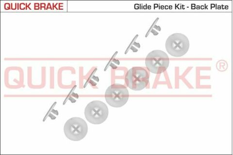 Ремкомплект механизма колодок ручника Audi/Seat/Skoda/VW Caddy 96- (к-кт заглушек)